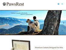 Tablet Screenshot of pawsrest.com